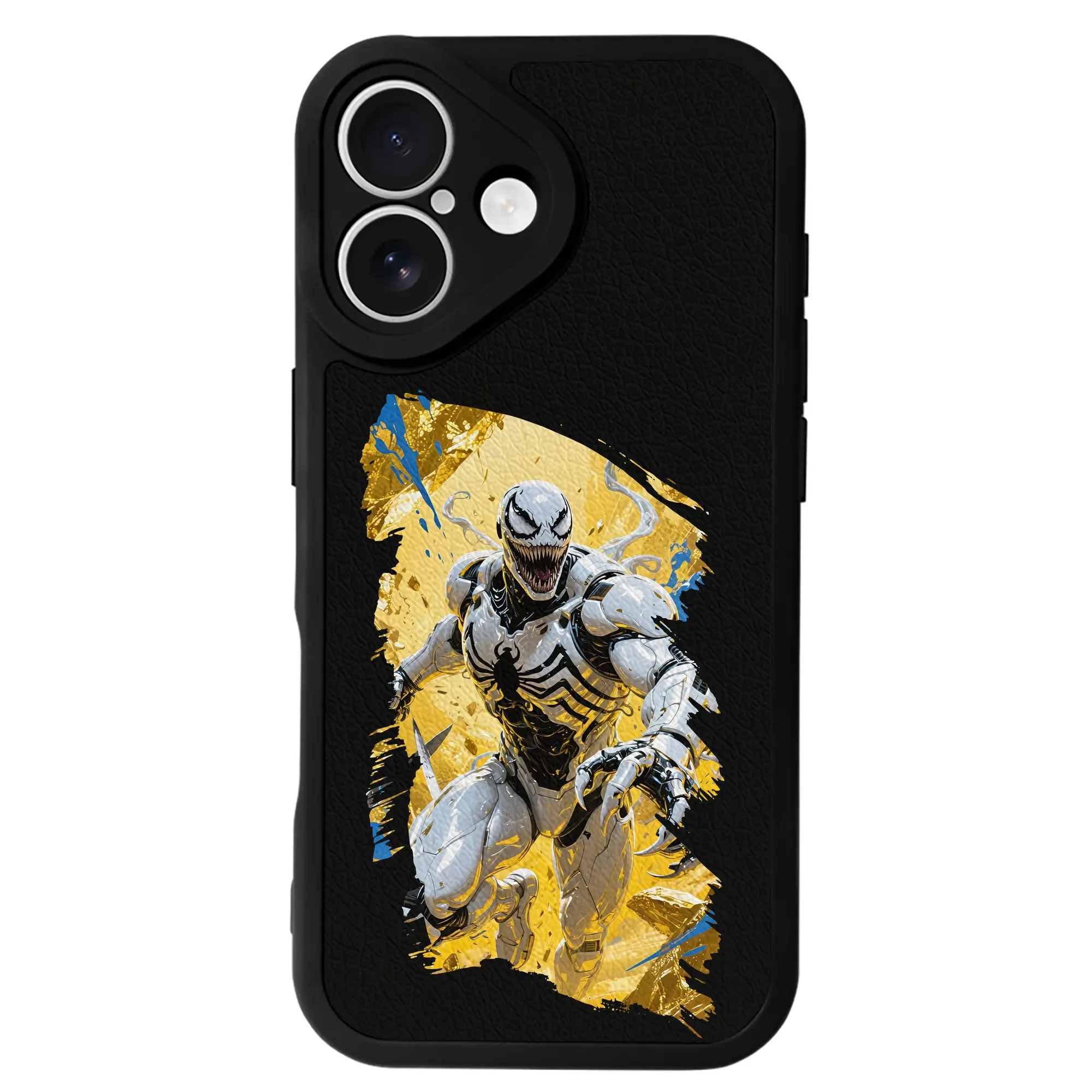 ヴェノム グッズ,ヴェノム - IPhone 16シリーズ対応 ・ シリコンスマホケース ・ レザー調 ・ 高精度フィット ・ 耐衝撃 ・ ワイヤレス充電対応 ・ 精密カット